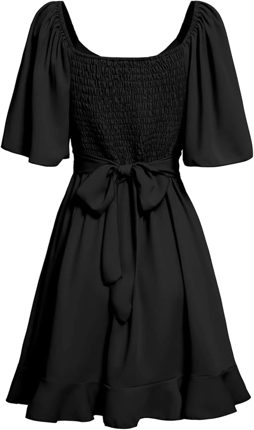 3/4 Sleeve Layered Tunic - V-Neck Loose Fit Summer Office Blouse