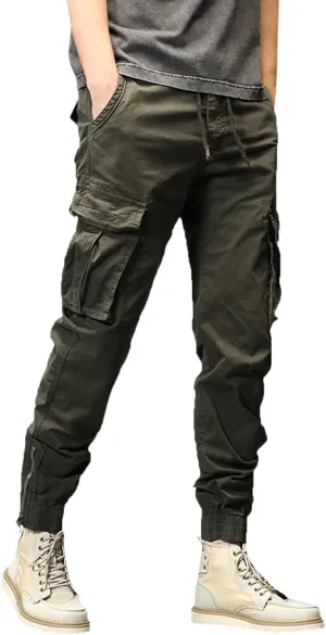 aihihe Cargo Pants and Shorts for Men Relaxed fit Mens 5 Pocket Work Pants Baggy Linen Pant Golf Pants for Men Relaxed fit