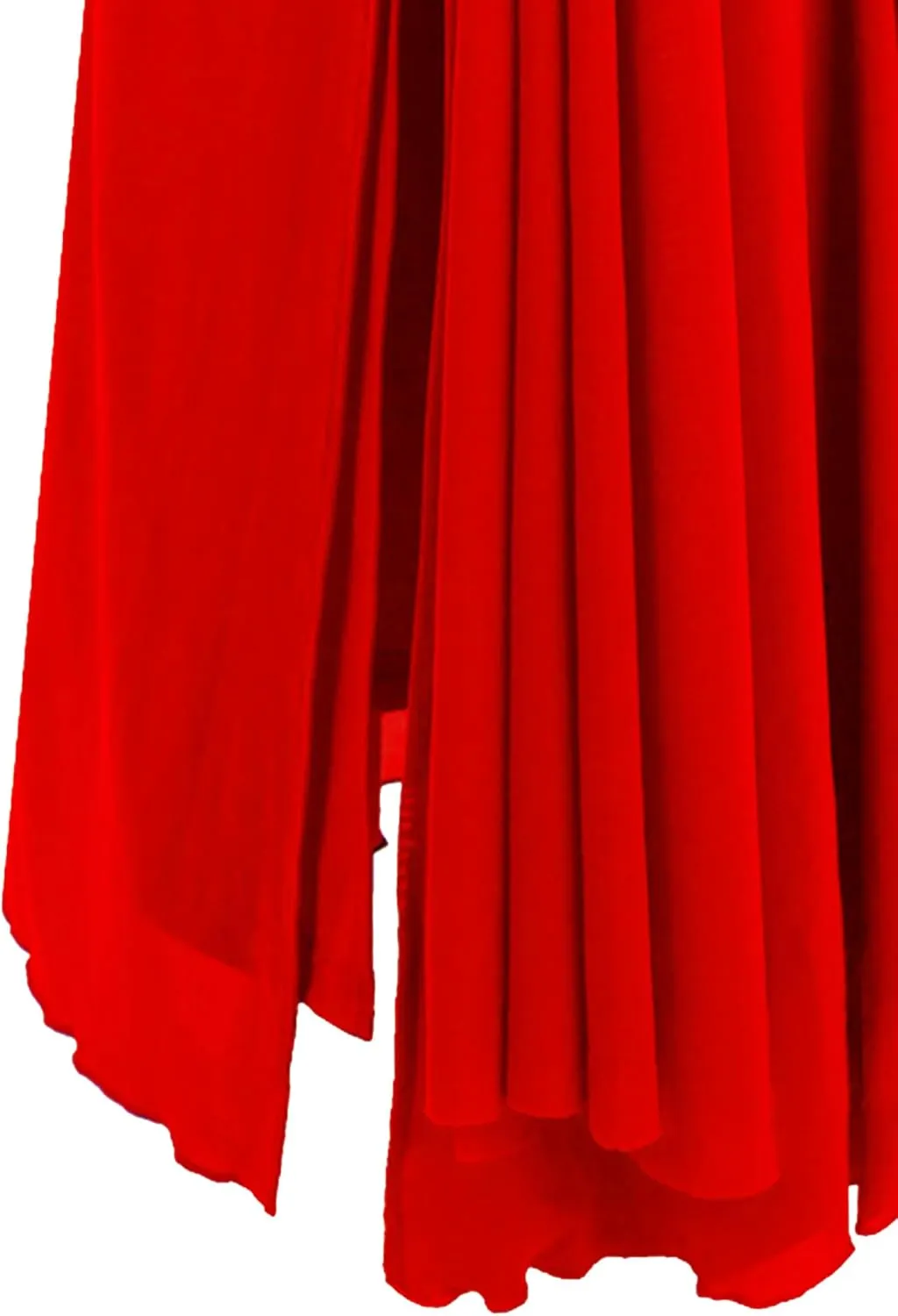 Angel-fashions Women's One Shoulder Ruching Beading Ribbon Soft Evening Gown