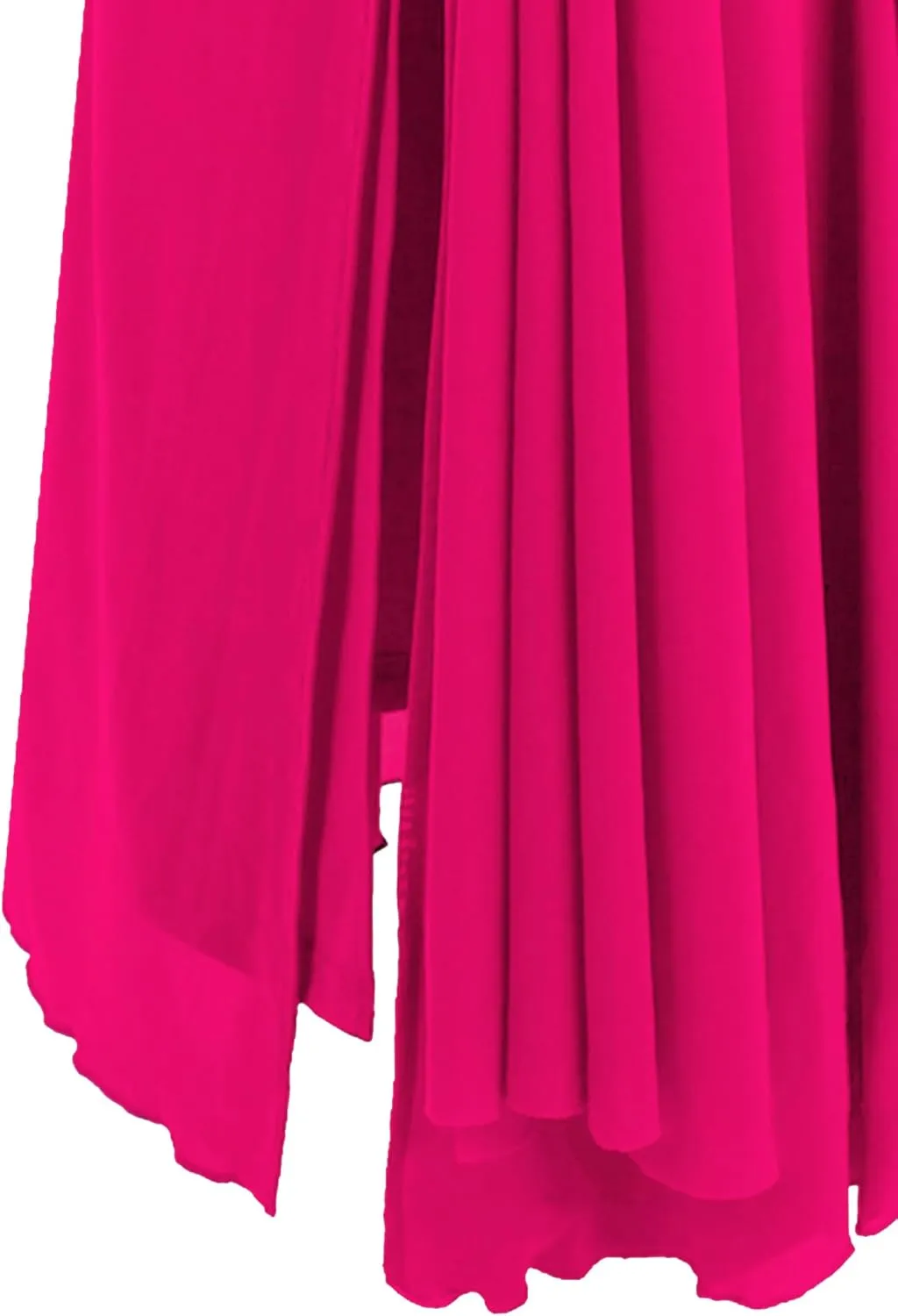 Angel-fashions Women's One Shoulder Ruching Beading Ribbon Soft Evening Gown