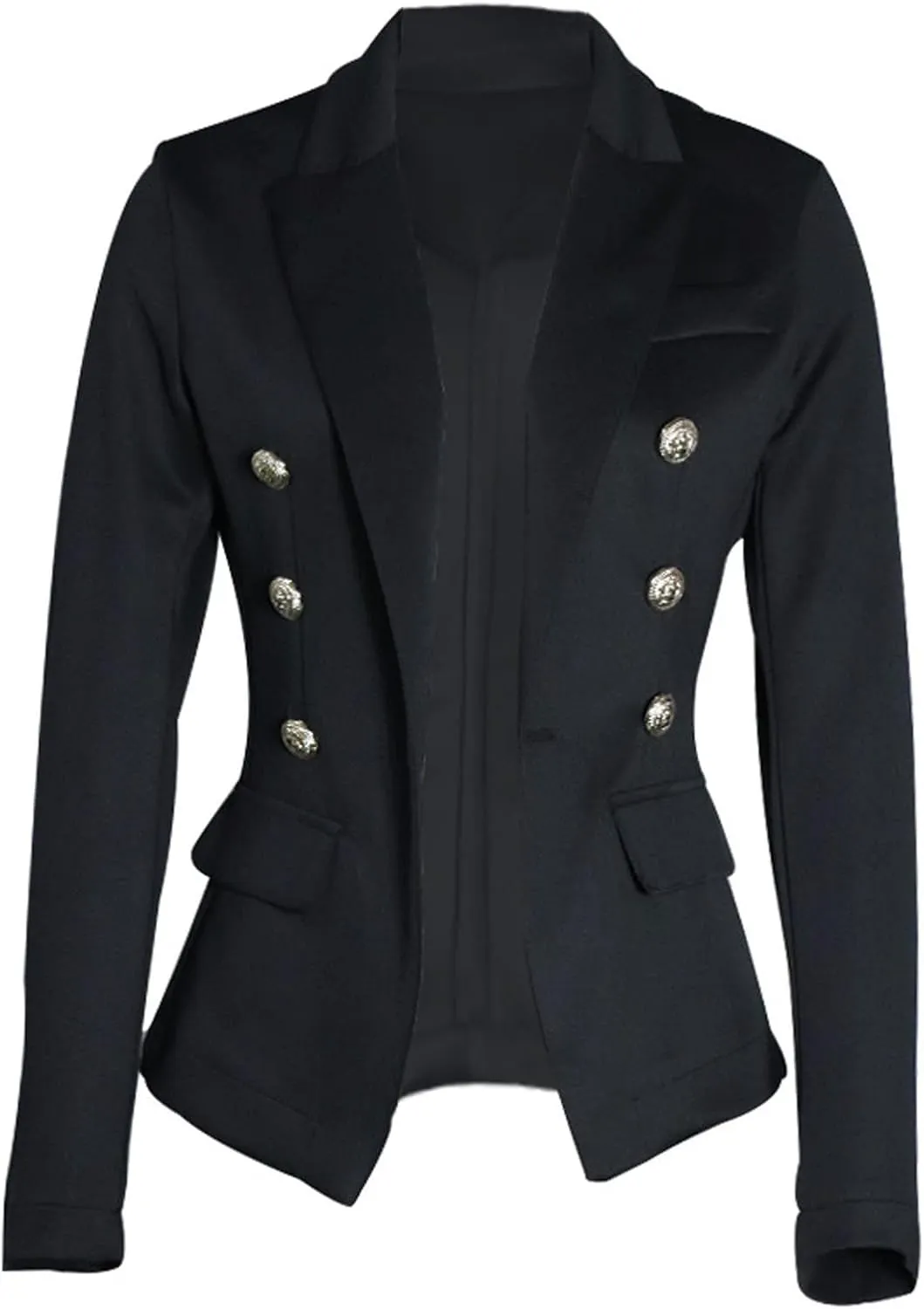 Blazers for Women Business Casual Lapel Open Front Fall Casual Cardigan Jacket Plus Size Comfy Work Office