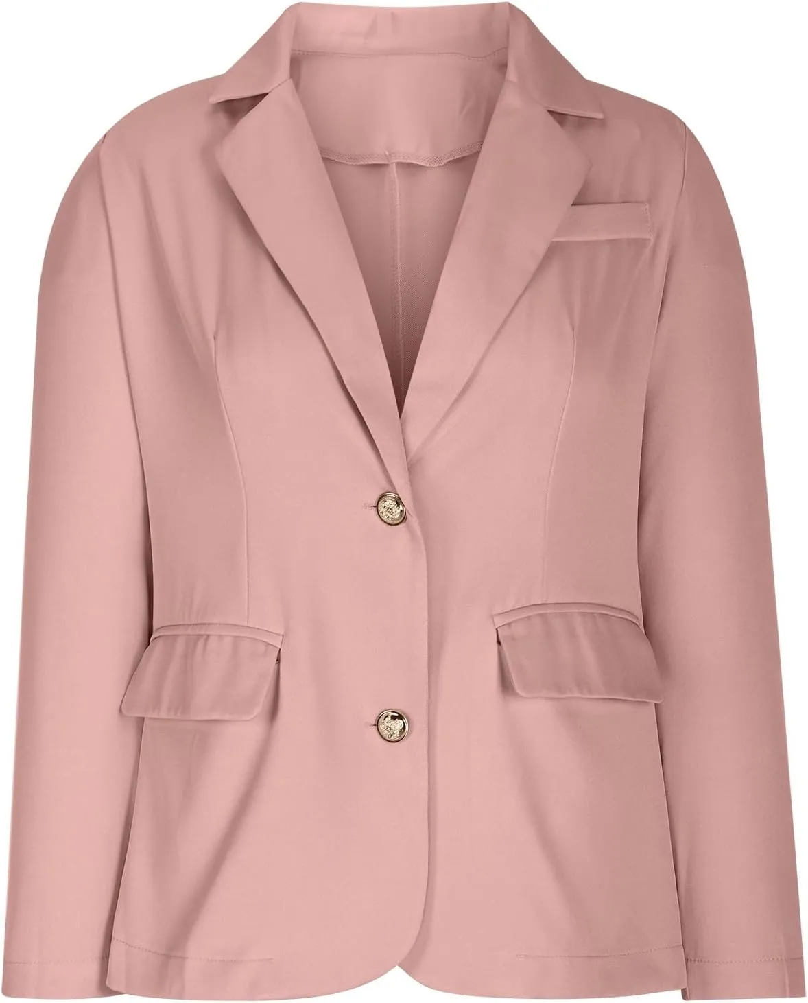 Blazers for Women Bussiness Casual Long Sleeve Open Front Blazer Work Office Dressy Suit Jackets with Pockets