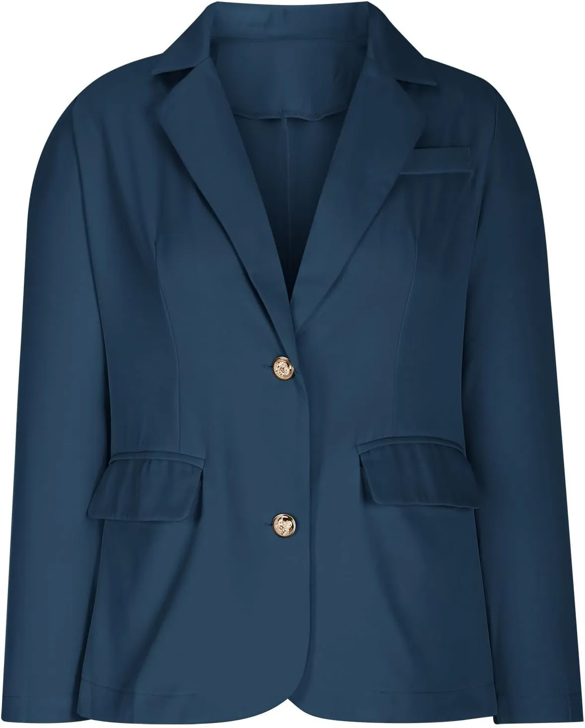 Blazers for Women Bussiness Casual Long Sleeve Open Front Blazer Work Office Dressy Suit Jackets with Pockets