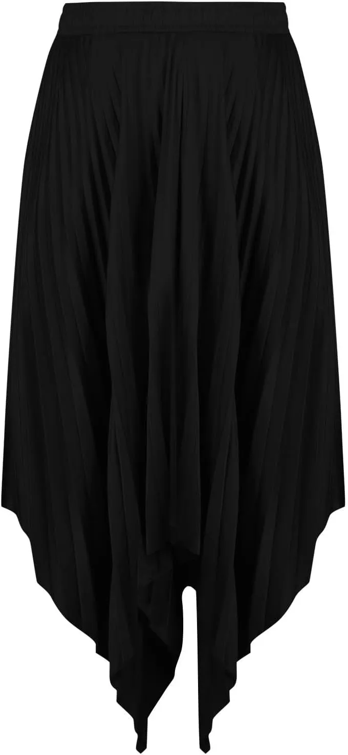 Borniu Women's Summer Renaissance Flowy Fairy Skirt Y2k Solid Color Irregular Elastic Waist Layered Asymmetrical Midi Skirts