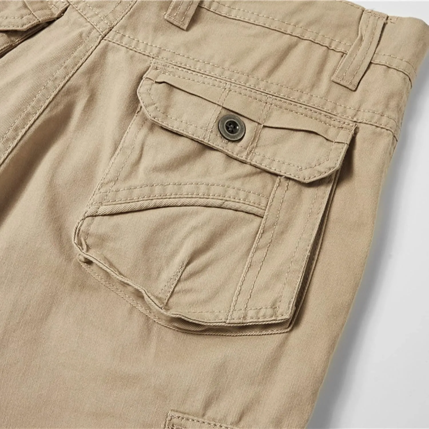 Cargo Shorts for Men 2023 Stylish Buckle Zipper Button Pockets Tooling Shorts Classic Fit Work Utility Shorts