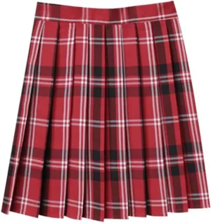 Casual Pleated Skirts for Women High Rise Vintage Cosplay Skirts Outfits 3 Piece Asymmetrical Mini Short Skirt