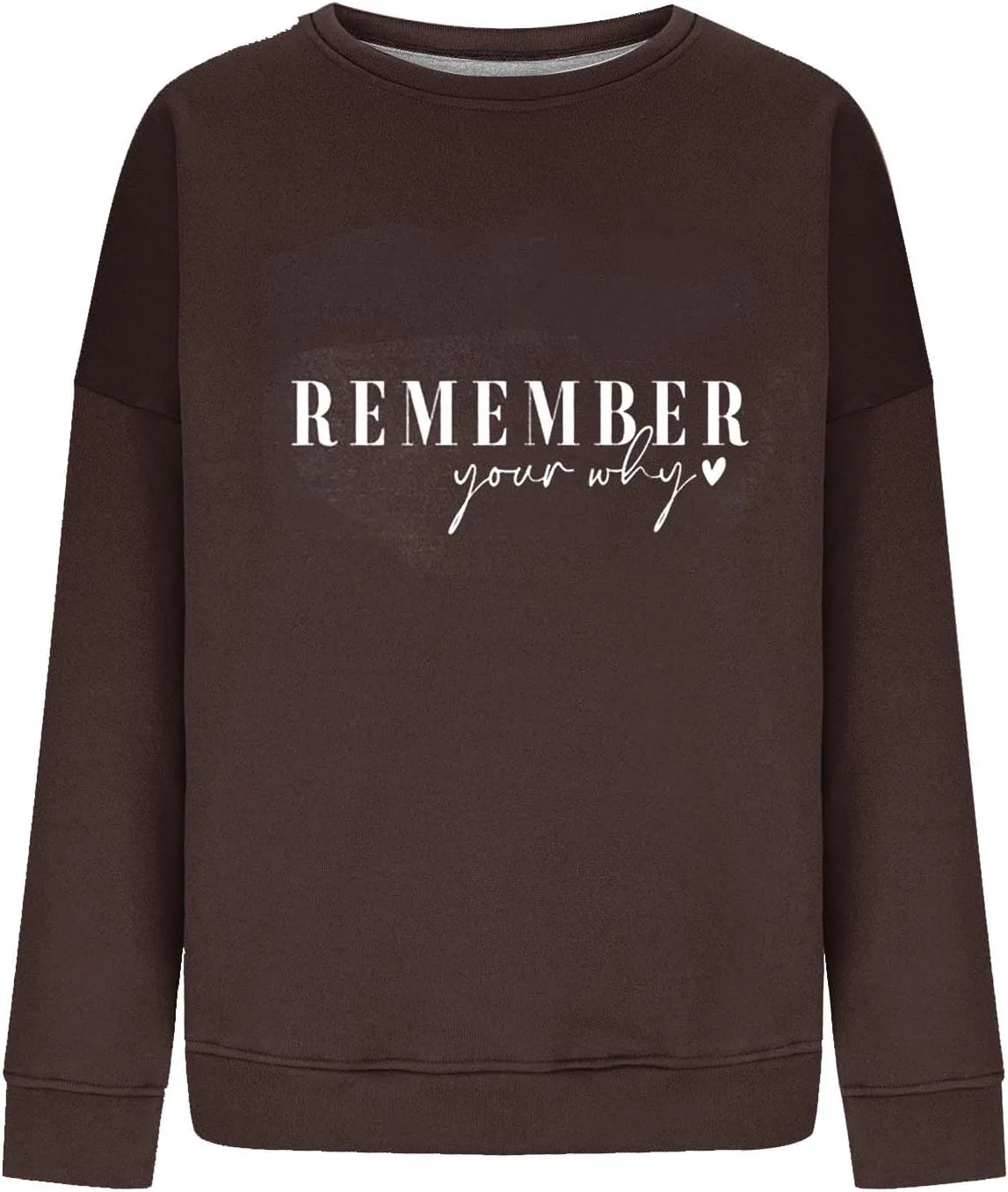 Ceboyel Remember Your Why Sweatshirt Oversized Pullover Sweater Letter Print Cute Hoodies Trendy Fall Winter Clothing 2023