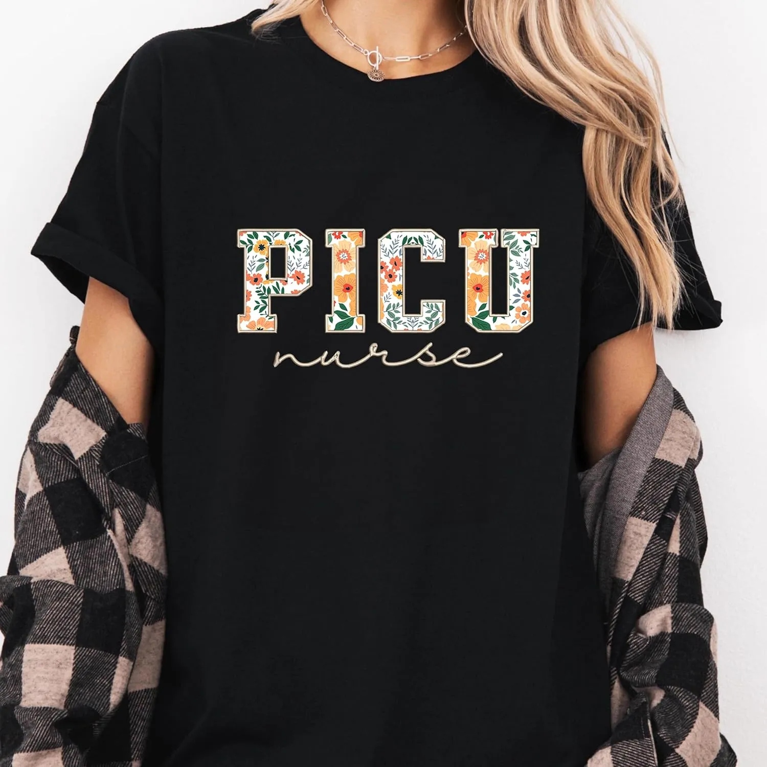 Chillever - Personalized Embroidered Nurse Sweatshirt, Custom Name Nurse Gifts RN LPN APRN CNA, Gift for Nurses Day