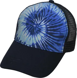 Colortone Adult Tie Dye 5-Panel Trucker Hats - Baseball Caps for Women and Men - Snapback Hat