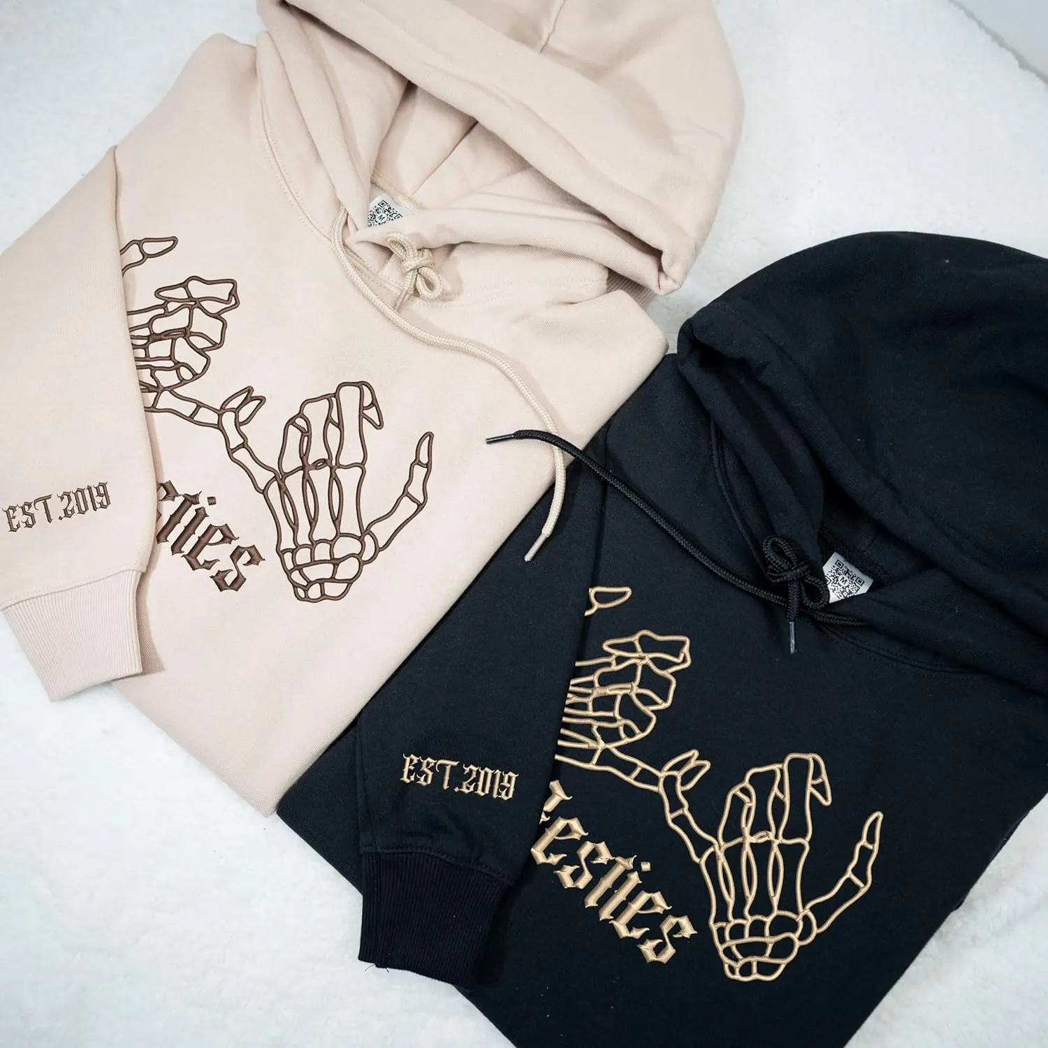 Custom Embroidered Besties Hoodies, Custom, Personalized Besties Sweatshirt, BFF Gifts For Women