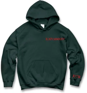 Custom Embroidered Couple Hoodie, Roman Numeral Hoodies, Initial Matching, Gifts For Girlfriend Boyfriend, New Mom