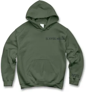 Custom Embroidered Couple Hoodie, Roman Numeral Hoodies, Initial Matching, Gifts For Girlfriend Boyfriend, New Mom