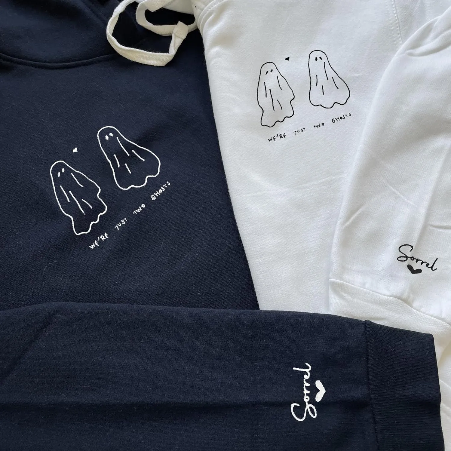 Custom Embroidered Mrs Sweatshirt - Couples Shirts, Wife Shirt, Mrs Hoodies, Gifts for Her, Wife, Bride, Engagement
