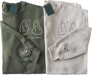 Custom Embroidered Mrs Sweatshirt - Couples Shirts, Wife Shirt, Mrs Hoodies, Gifts for Her, Wife, Bride, Engagement