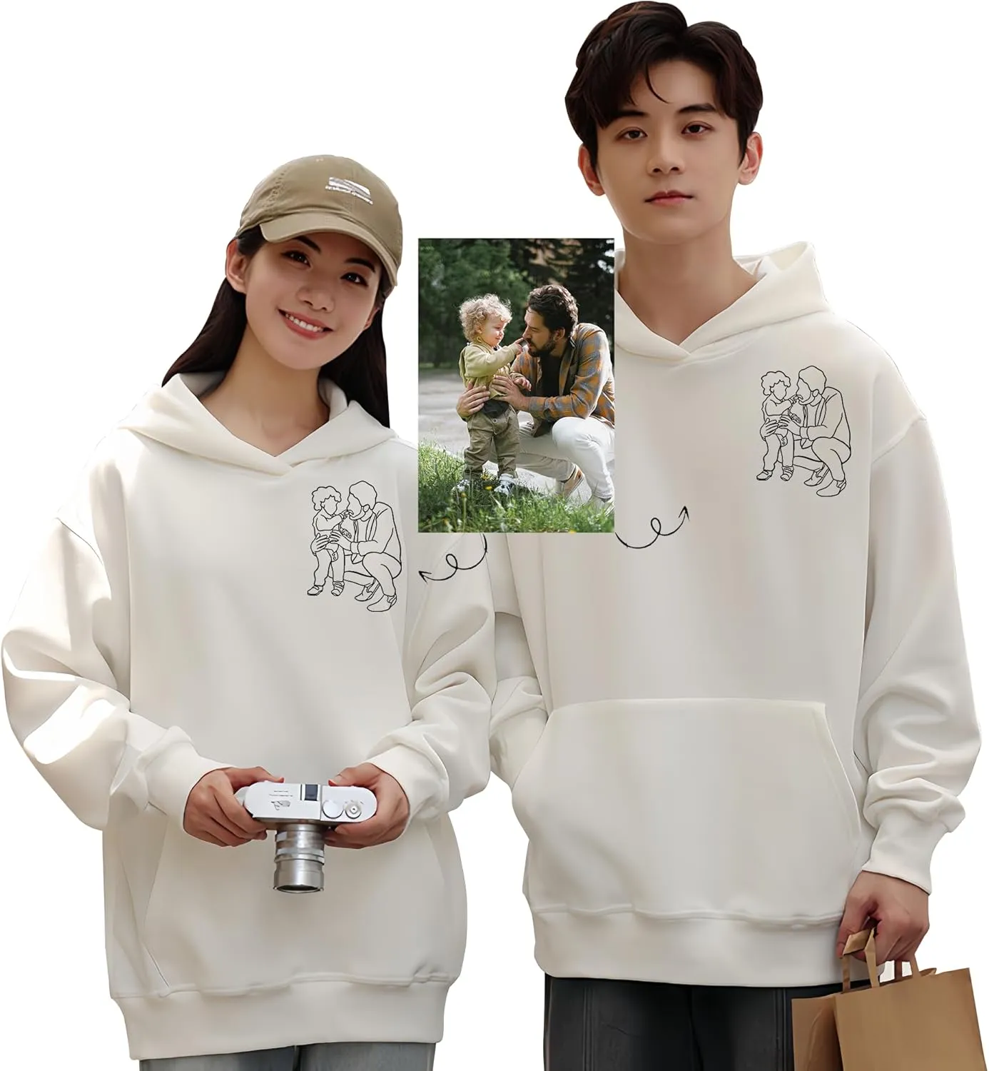 Custom Embroidered Roman Numeral Hoodie,Couples Hoodies Special Day Date Hoodie for Anniversary Valentines Day