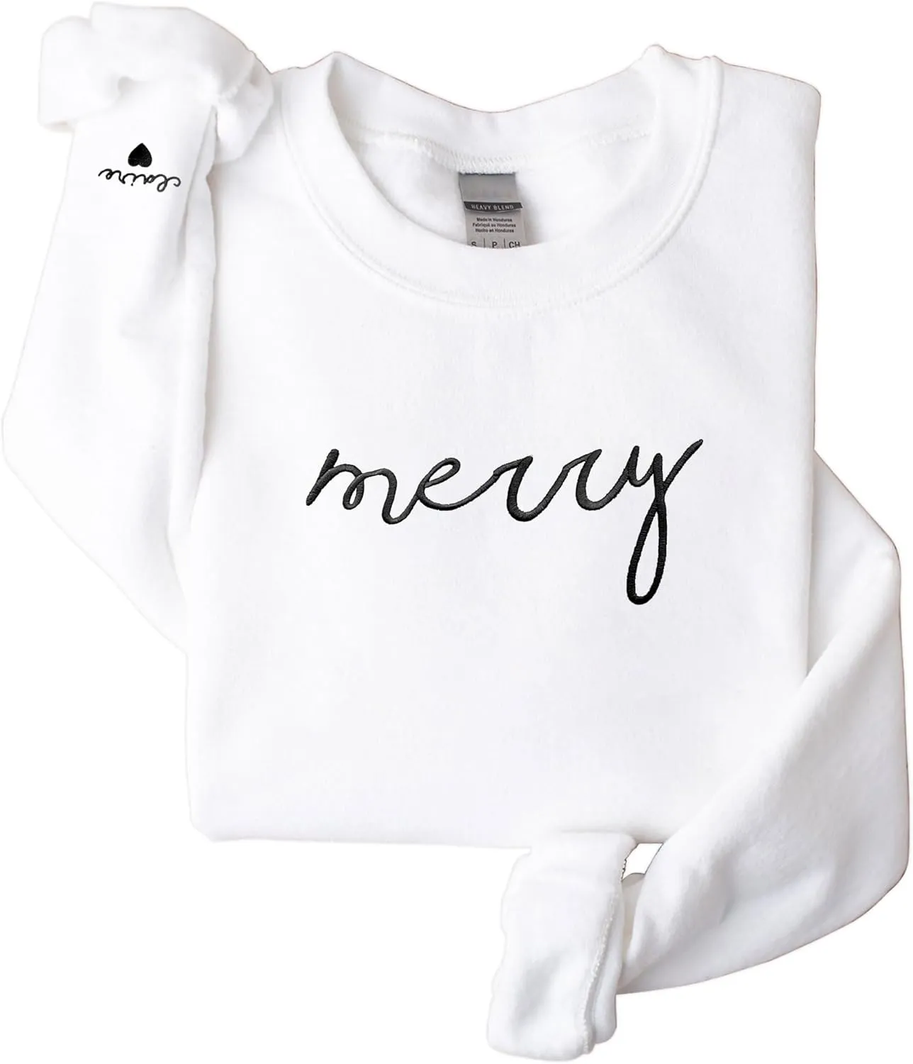 Custom Embroidered Sweatshirt - Christmas Hoodies, Gifts for Women, Men, Family, Holiday