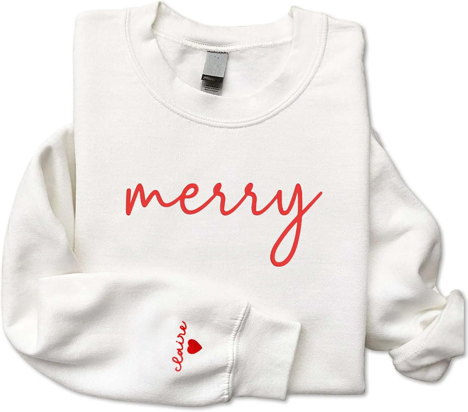 Custom Embroidered Sweatshirt - Christmas Hoodies, Gifts for Women, Men, Family, Holiday