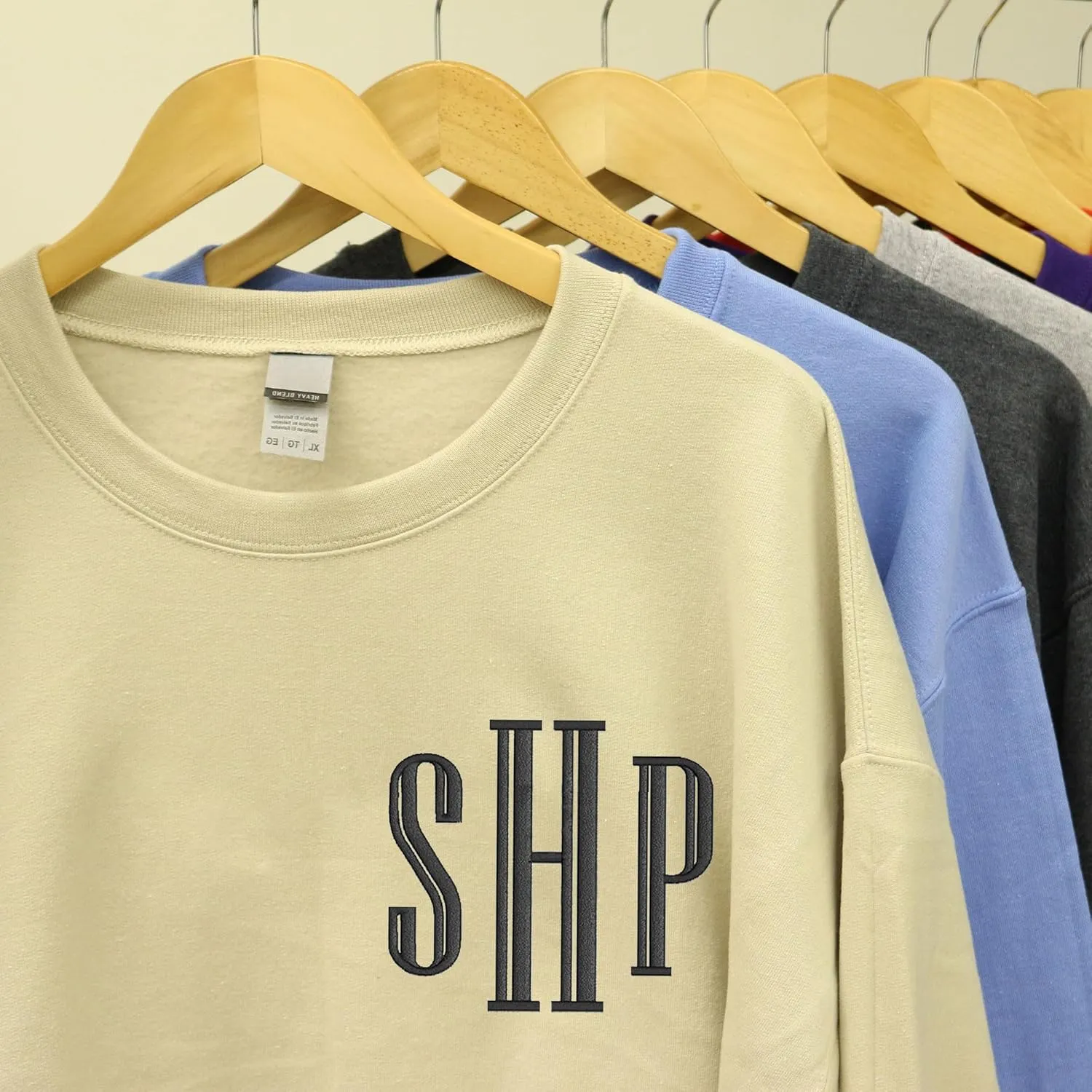 Custom Embroidered Sweatshirt - Matching Couples Hoodies, Gifts for Women, Mother's Day, Father's Day, Chrismas