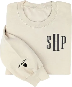 Custom Embroidered Sweatshirt - Matching Couples Hoodies, Gifts for Women, Mother's Day, Father's Day, Chrismas