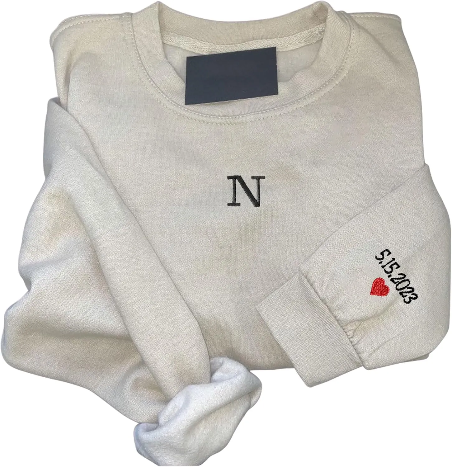 Custom Embroidered Sweatshirt - Matching Couples Hoodies, Gifts for Women, Mother's Day, Father's Day, Chrismas