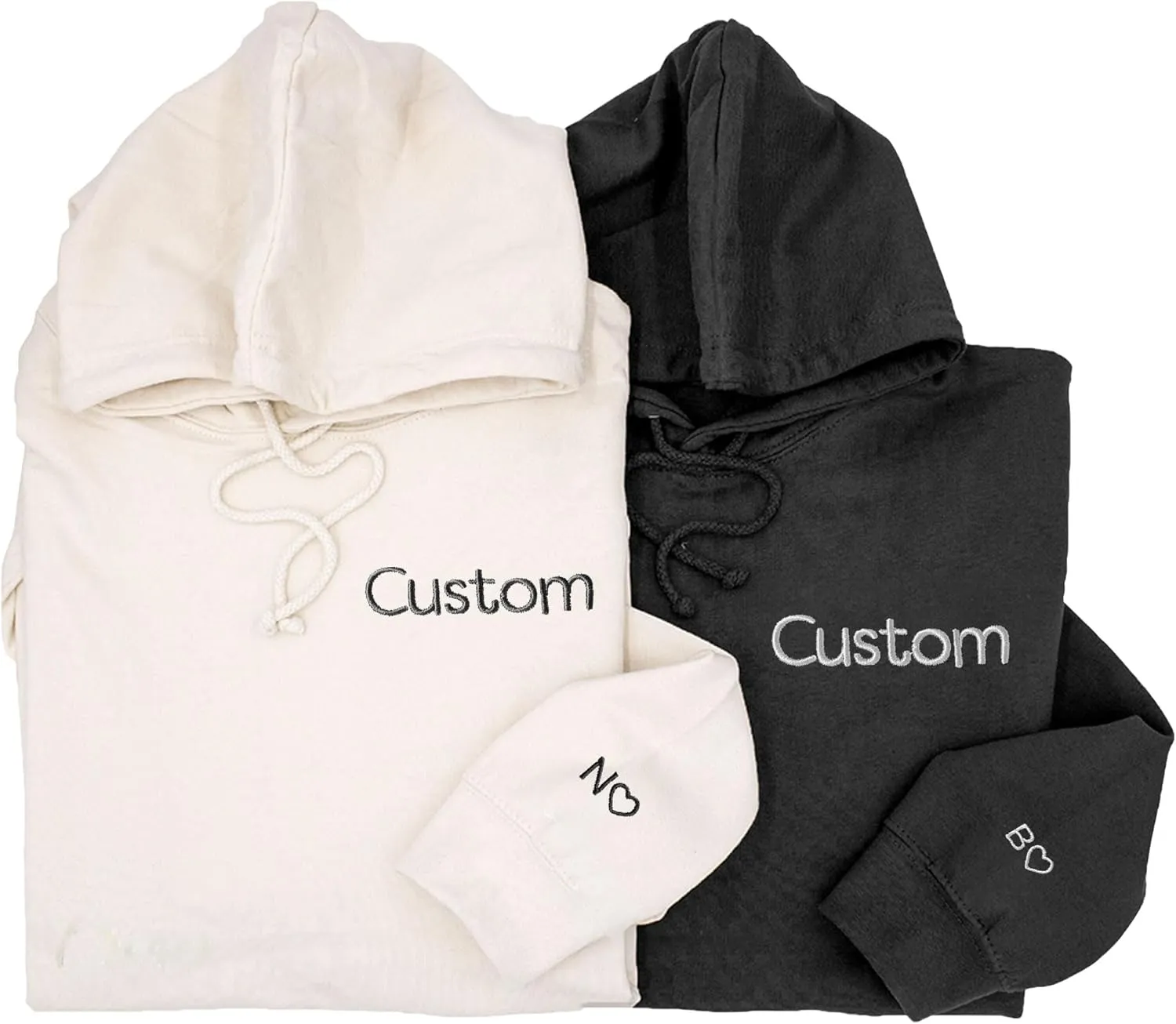Custom Embroidered Sweatshirt - Matching Couples Hoodies, Gifts for Women, Mother's Day, Father's Day, Chrismas