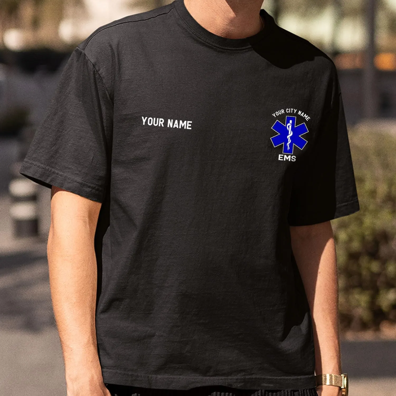 Custom EMT EMS Embroidered Sweatshirt Hoodie Personalized Paramedic Uniform Emergency Medical Technician Shirts Men Women