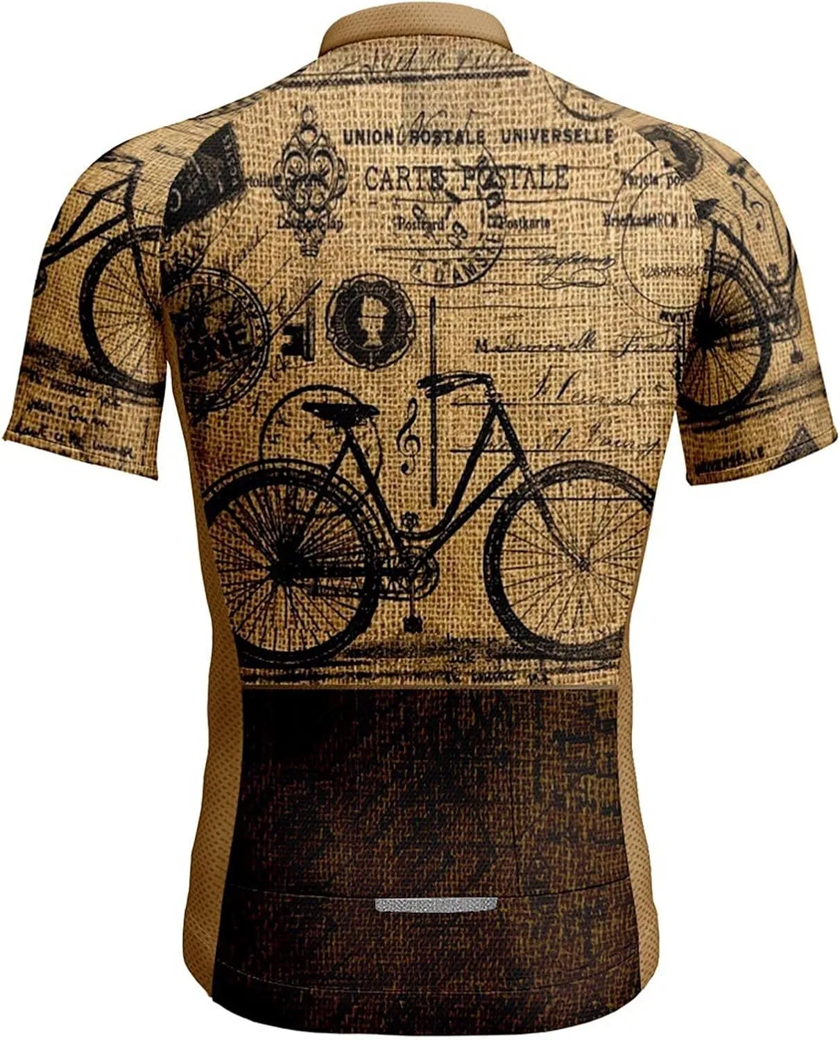 Cycling Jersey Men's Short Sleeve Tops Mountain Biking Shirts Bicycle Jacket with 3 Pockets