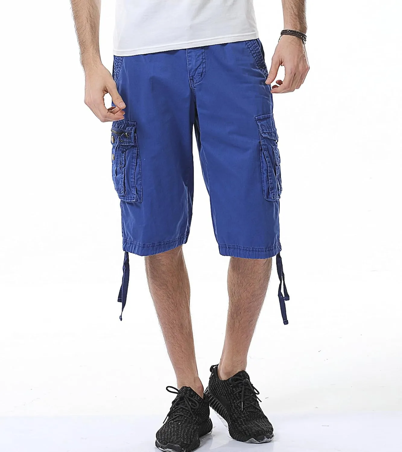 DONGD Mens Cargo Shorts Cotton Relaxed Fit Camouflage Camo Cargo Short