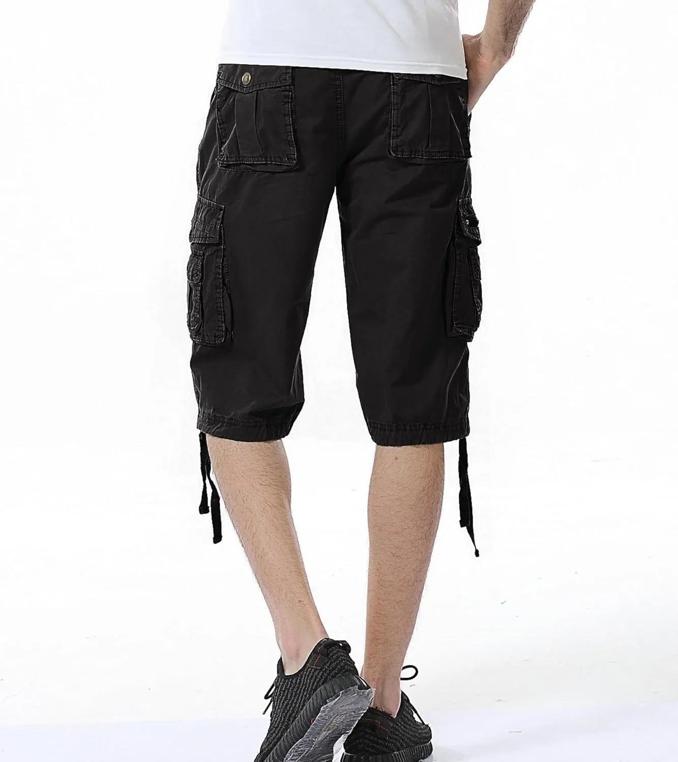 DONGD Mens Cargo Shorts Cotton Relaxed Fit Camouflage Camo Cargo Short