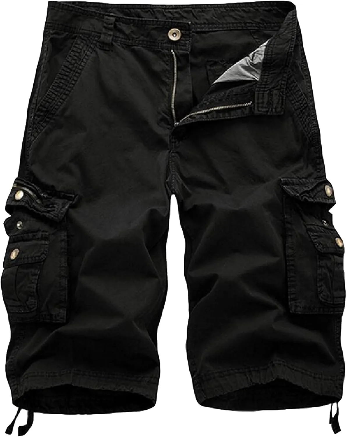 DONGD Mens Cargo Shorts Cotton Relaxed Fit Camouflage Camo Cargo Short