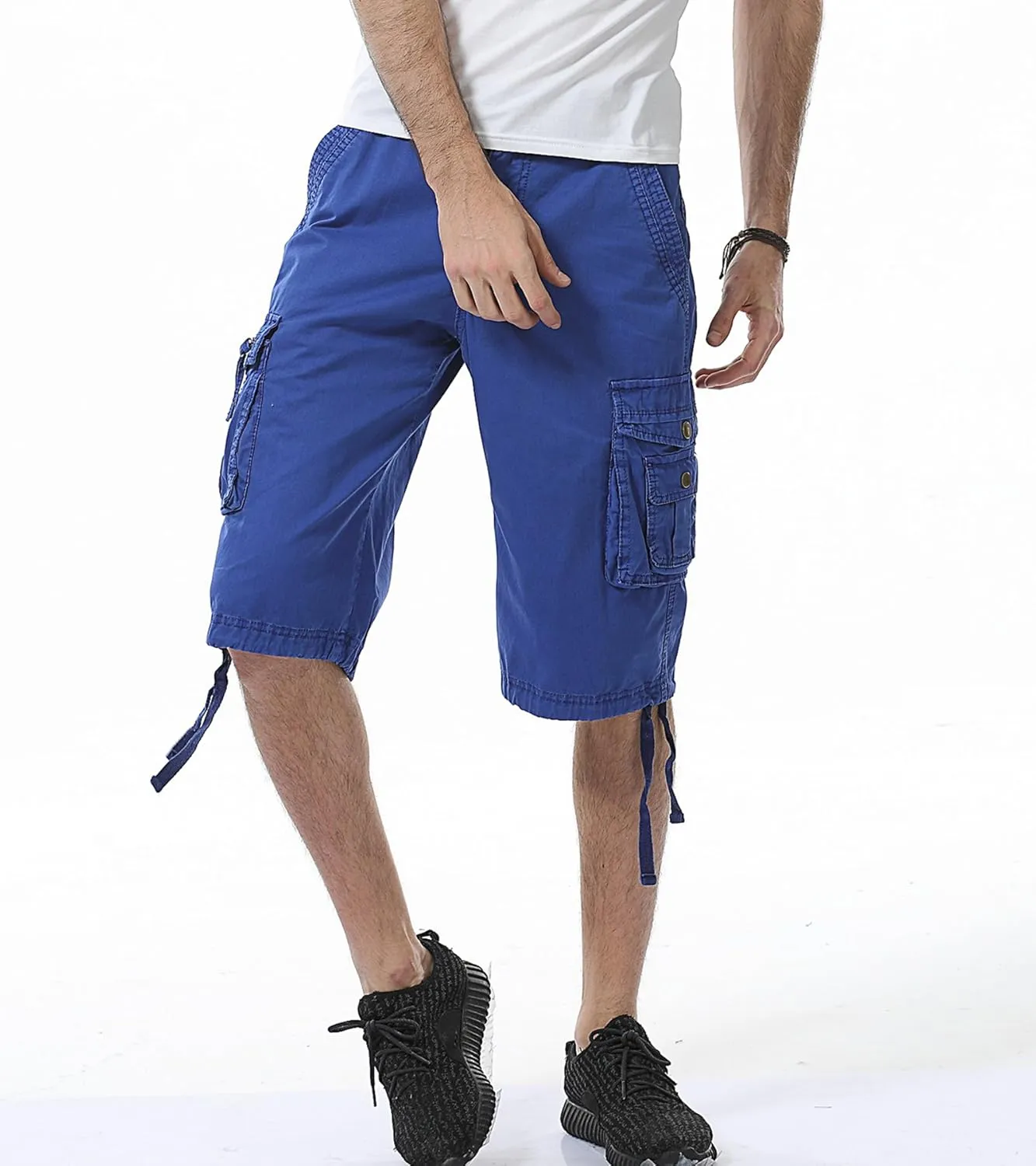 DONGD Mens Cargo Shorts Cotton Relaxed Fit Camouflage Camo Cargo Short