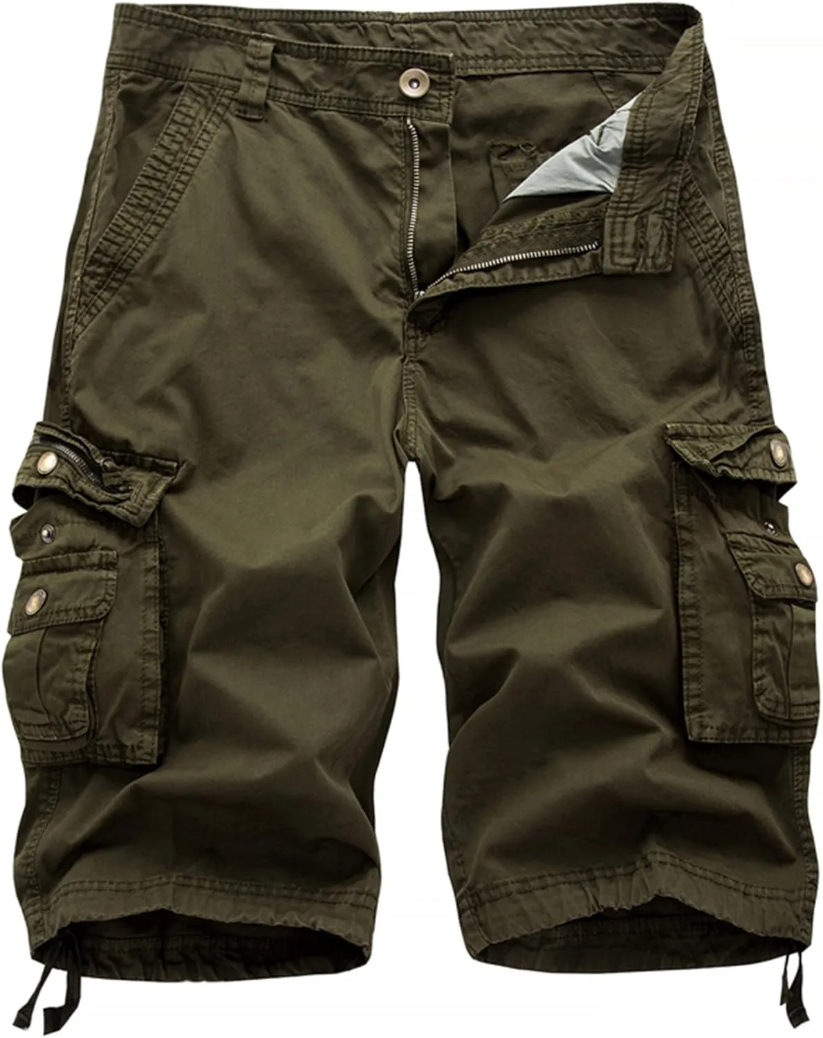 DONGD Mens Cargo Shorts Cotton Relaxed Fit Camouflage Camo Cargo Short