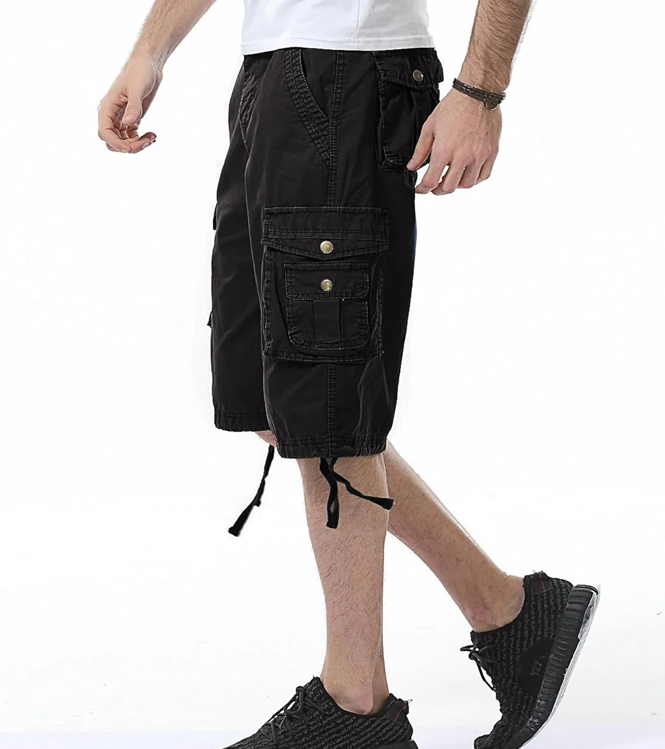 DONGD Mens Cargo Shorts Cotton Relaxed Fit Camouflage Camo Cargo Short