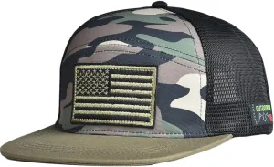 EDTREK Outdoorsman Pro 7-Panel Flat Brim Snapback Hat
