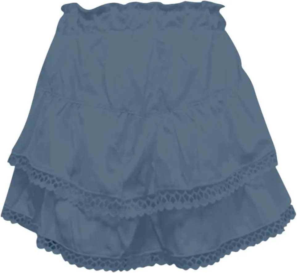 Flowy Asymmetrical Skirt for Women Trendy Casual Ruffle Tiered High Waisted Mini Skirts Summer Golf Tennis Shorts