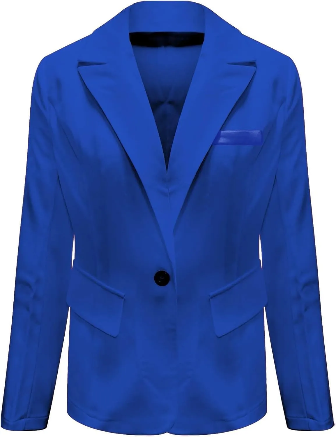 GOKKILRW Womens Casual Blazer Jackets Lapel One Button Work Suit Coats Trendy Business Formal Outfits Professional Clothes