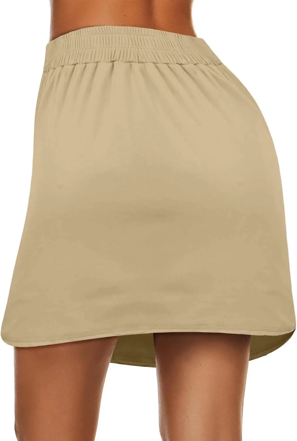 Golf Skorts for Woman Tummy Control 4-Way Stretch Tennis Skirt Short Quick Dry Drawstring Running Athletic Skort