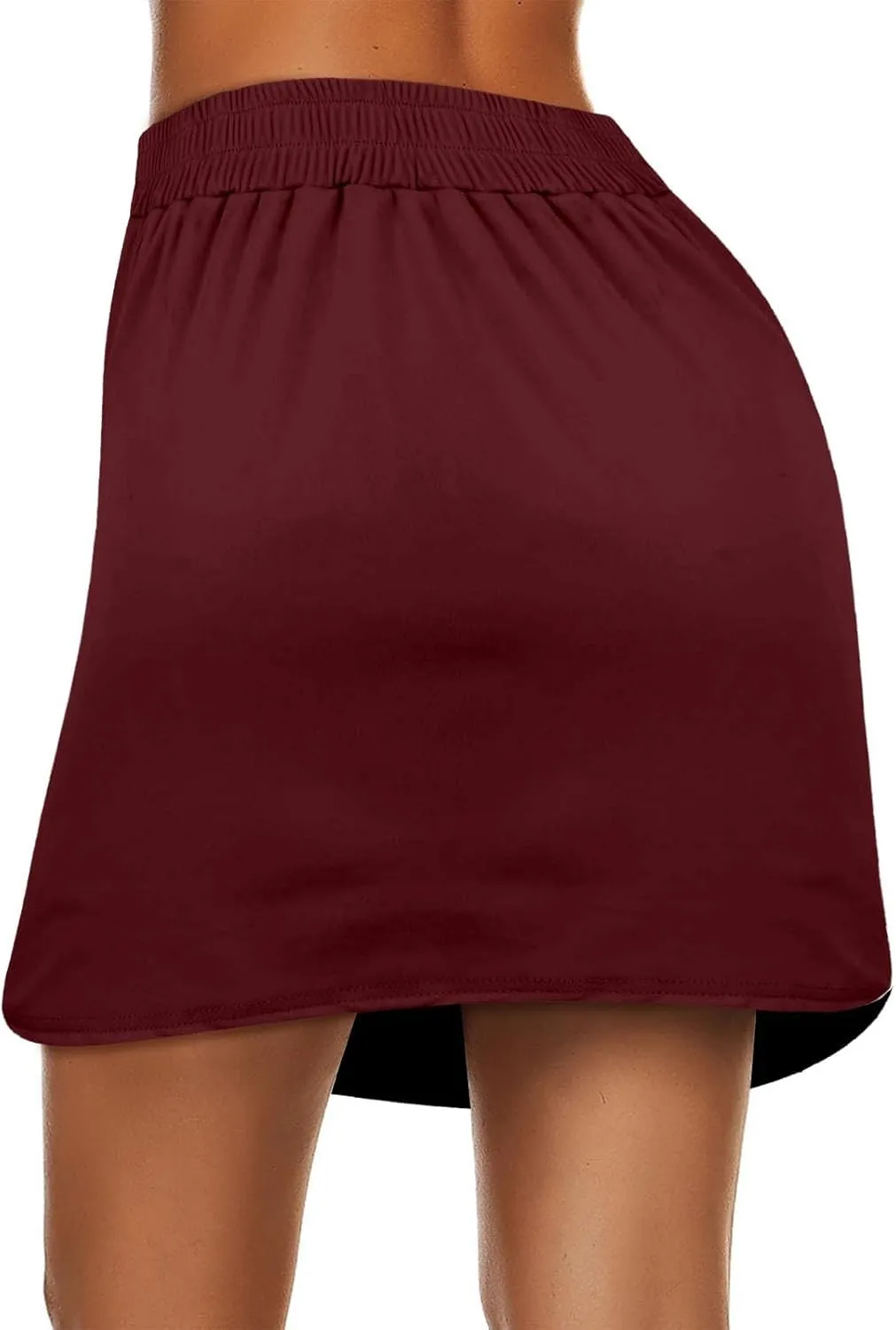 Golf Skorts for Woman Tummy Control 4-Way Stretch Tennis Skirt Short Quick Dry Drawstring Running Athletic Skort