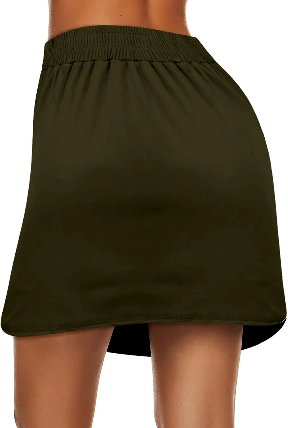 Golf Skorts for Woman Tummy Control 4-Way Stretch Tennis Skirt Short Quick Dry Drawstring Running Athletic Skort