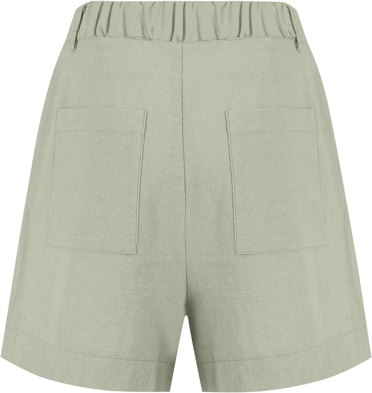 High Waisted Shorts for Women Dressy Casual Pleated Chino Shorts Lightweight Summer Twill Wide Leg Shorts with Pockets