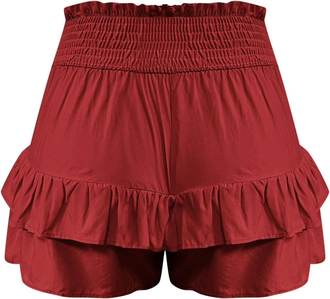 High Waisted Shorts for Women Summer Bermuda Shorts Flowy Casual Ruffle Shorts Trendy Beach Shorts Mini Pleated Skirt