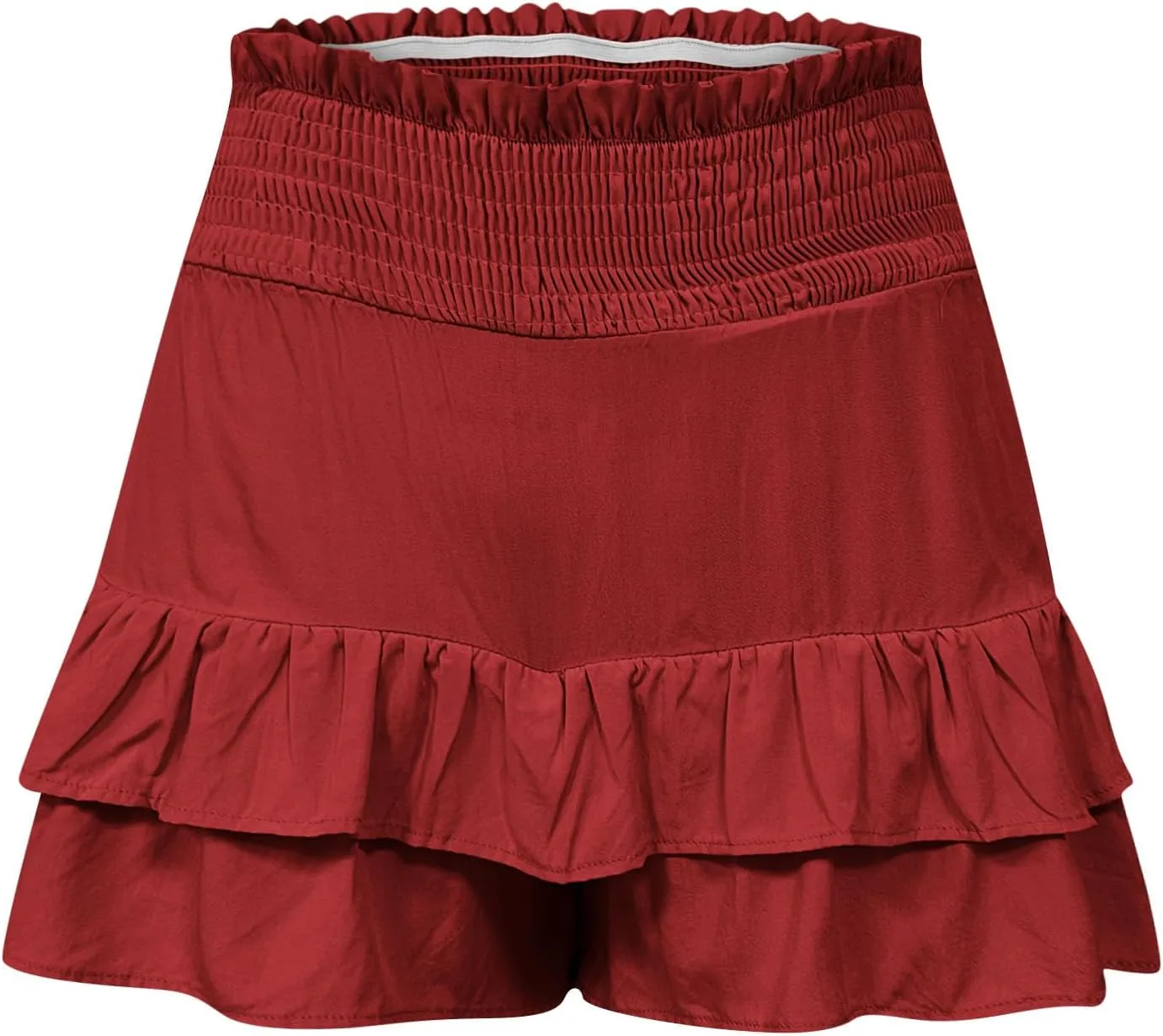 High Waisted Shorts for Women Summer Bermuda Shorts Flowy Casual Ruffle Shorts Trendy Beach Shorts Mini Pleated Skirt