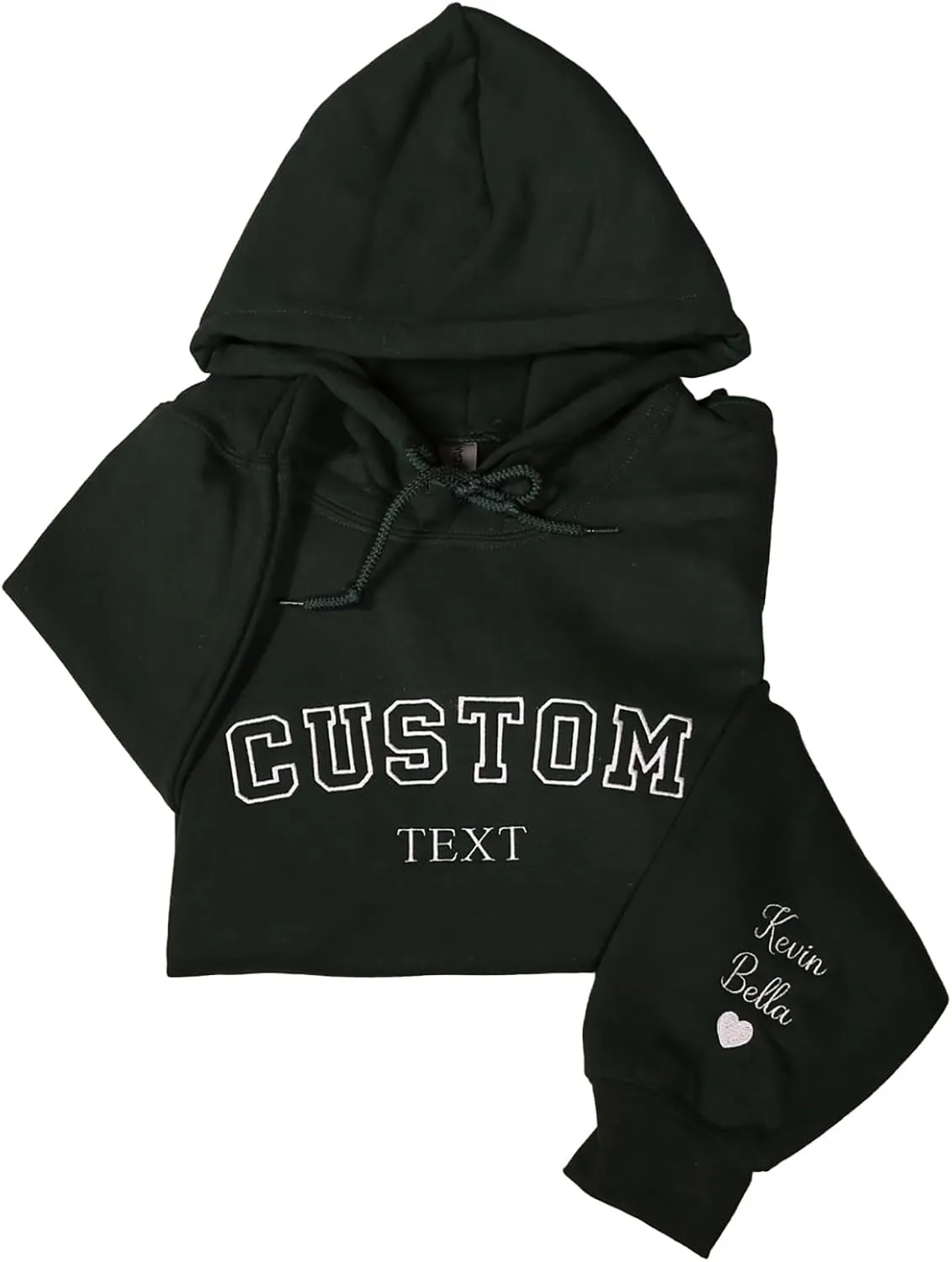 IZI POD Custom Hoodies Design Your Own, Personalized Embroidered Hoodie, Custom Embroidered Sweatshirt, Personalized Shirts for Women