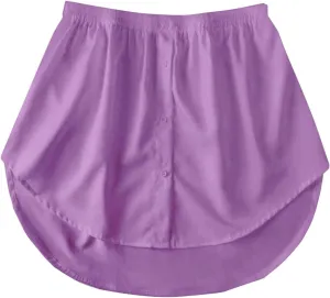 Layered Hem Skirts for Women Elastic Waist Casual Mini Skirt with Concealed Coverage Panel and Adjustable Fit