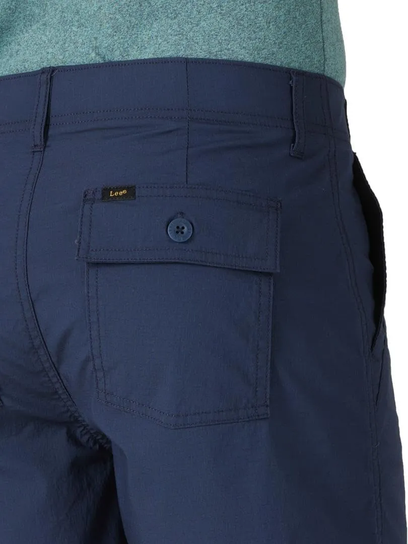 Lee Men's Extreme Motion Relaxed Fit Utility Flat Front Short