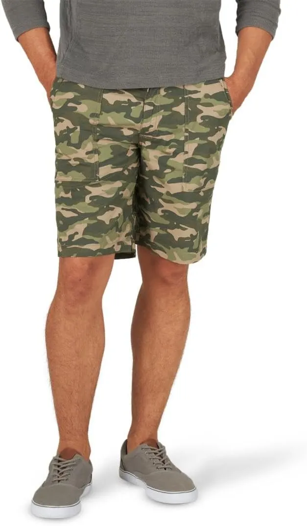 Lee Men's Extreme Motion Relaxed Fit Utility Flat Front Short