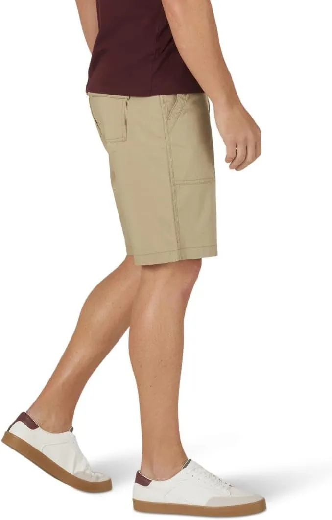 Lee Men's Extreme Motion Relaxed Fit Utility Flat Front Short