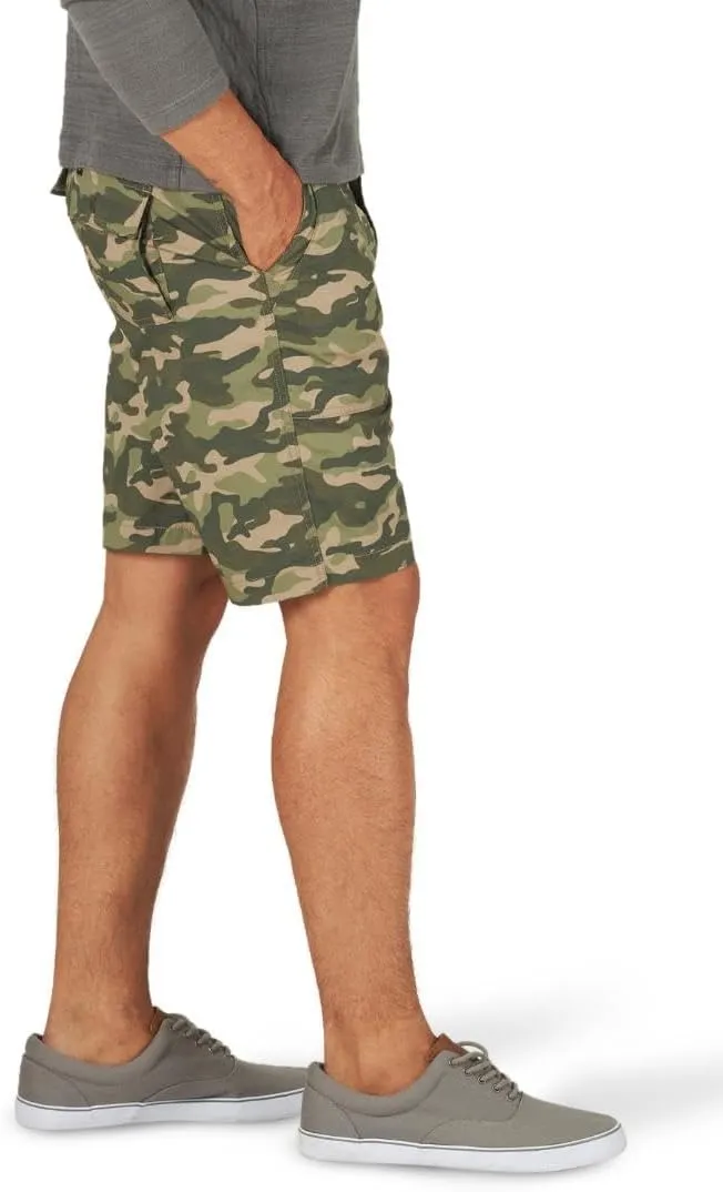 Lee Men's Extreme Motion Relaxed Fit Utility Flat Front Short