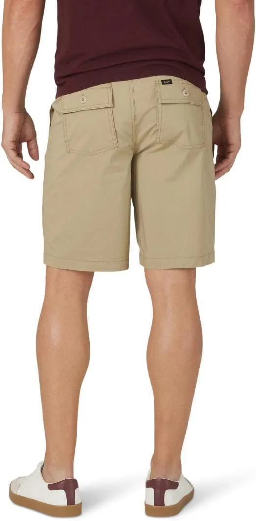 Lee Men's Extreme Motion Relaxed Fit Utility Flat Front Short