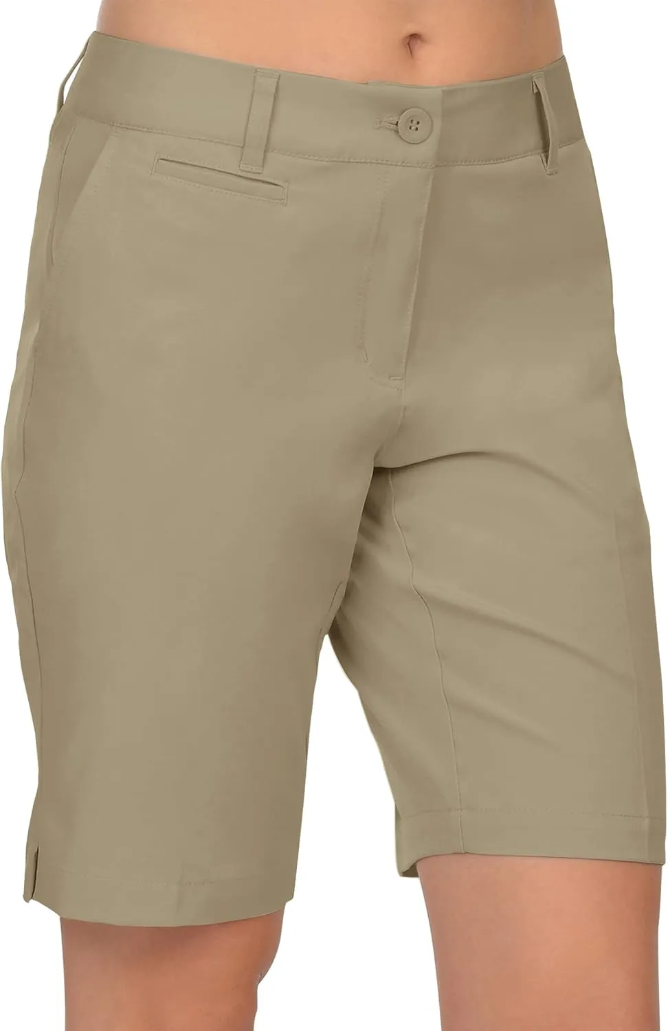 Lesmart Womens Golf Shorts Lightweight Stretch Relaxed Fit Knee Length Ladies Bermuda Shorts